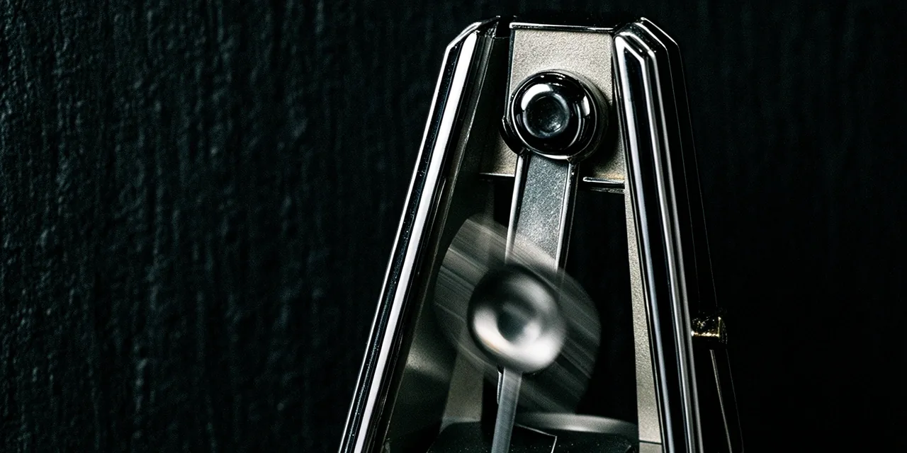 Metronome representing rhythm